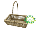 Bandeja Cesto De Palha De Milho Com Alça