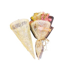 3 Buque Indonésia de Fibra Natural - Formato Cone 15x30cm