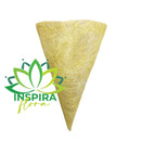 3 Buque Indonésia de Fibra Natural - Formato Cone 15x30cm