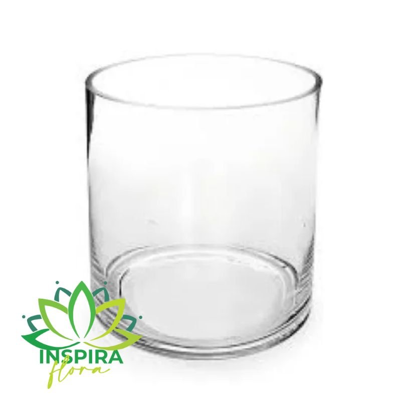 Vaso Cilindro de Vidro 14 Diâmetro x10 Altura