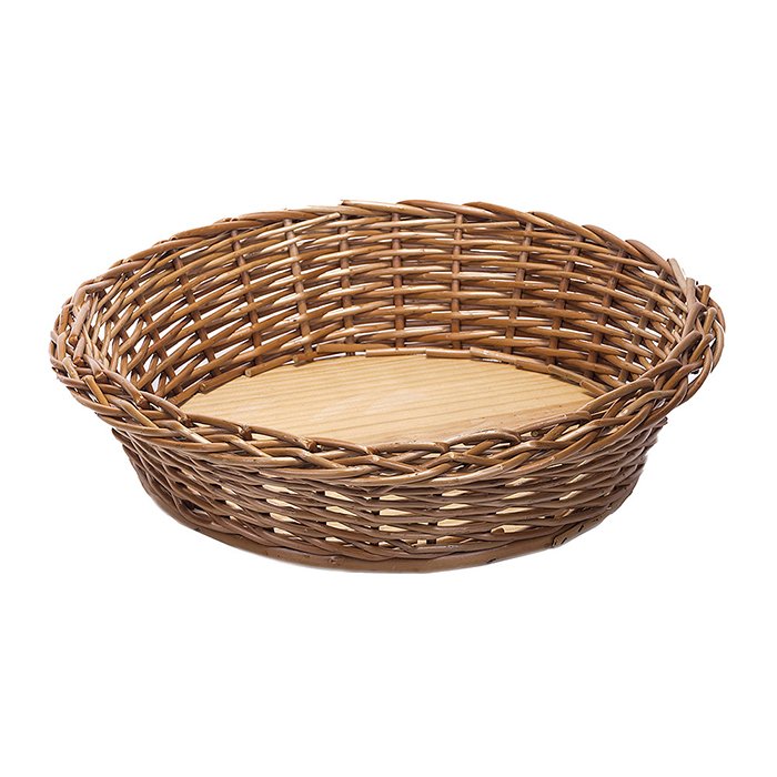 Cesta Bacia De Pães Vime Padaria 12x45cm Palha Ref 697