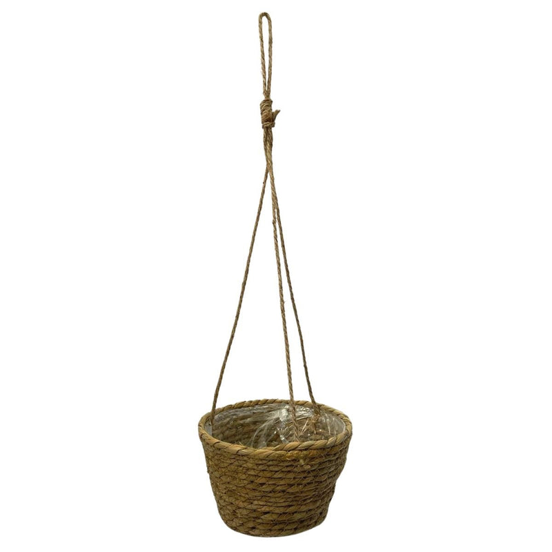 Cachepot Pendente Fibra Natural Cesto Decorativo Pendurar