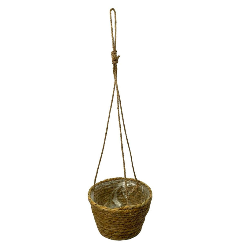 Cachepot Pendente Fibra Natural Cesto Decorativo Pendurar