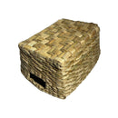 Cesto Organizador Taboa Palha Com Pegador Casa Decoração