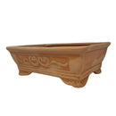 Vaso de Cerâmica Oriental Ikebana Montana Para Bonsai Quadrado 7x15x21