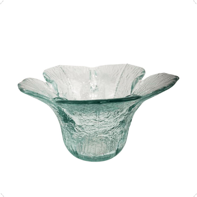 Castiçal Porta Vela Vaso Vidro Flor Decoração Mesa Arranjo