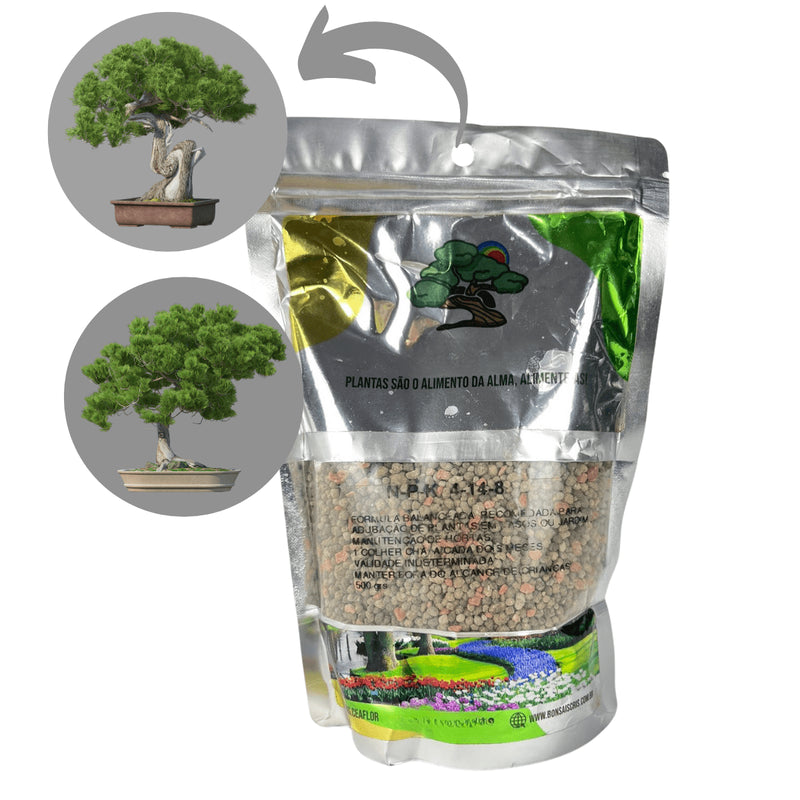 Adubo Para Bonsai Npk 4-14-8 500g Formula Para Planta