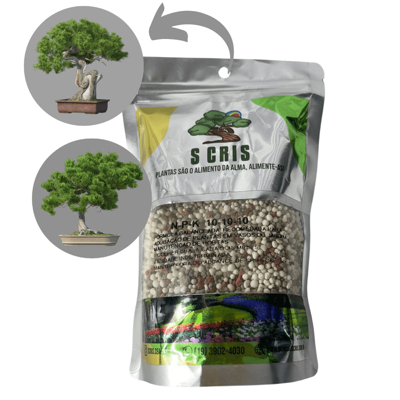 Adubo Para Bonsai Formula Para Planta 500g Npk 10-10-10 Fertilizante