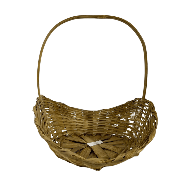 1 Bandejão De Bambu Oval Cesta Fraldeira 38cm Ref 813