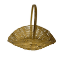 1 Bandejão De Bambu Oval Cesta Fraldeira Com 48cm