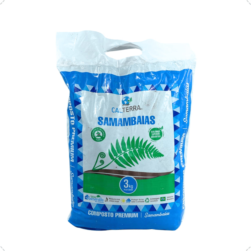 Composto Para Samambaias 3Kg Calterra Substrato Saco Qualidade Premium