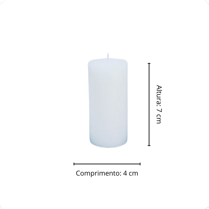 Kit 10 Velas Pitoco 7 Cm Decoração Parafina Casamento Vidro