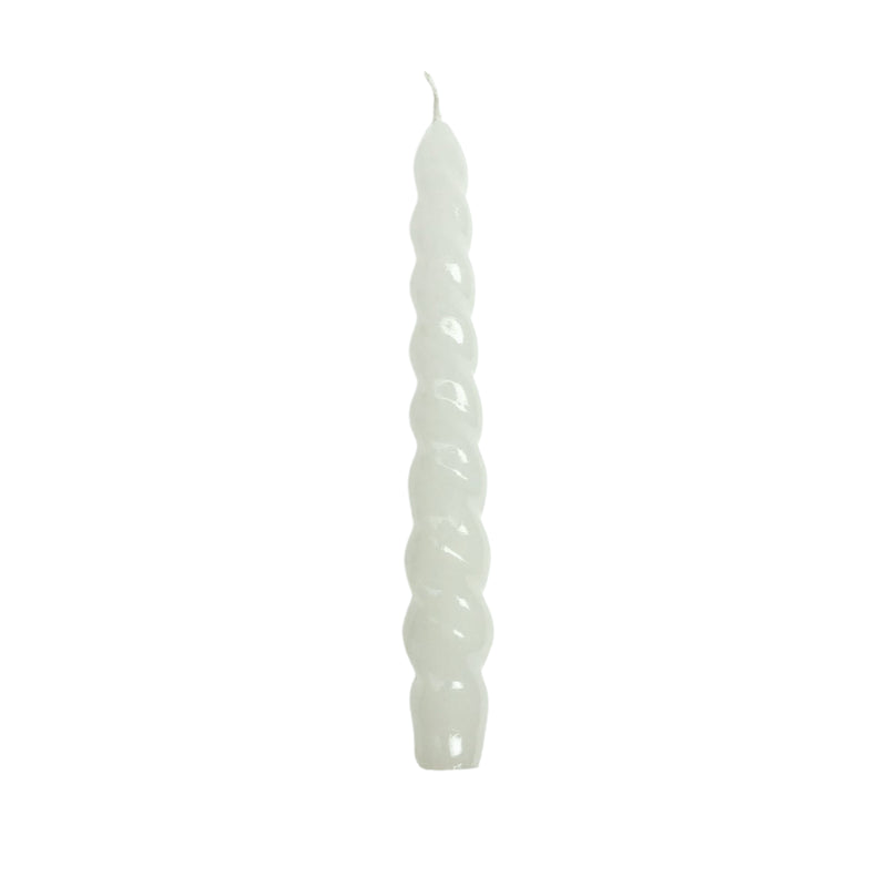 Kit 10 Velas Torcidas Parafina Decoração 23 Cm Castiçal Fina