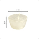 Kit 10 Velas Flutuantes Meia Bola Decoração Pequena Parafina