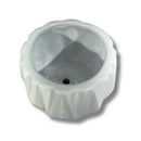 Mini Vaso De Cerâmica Branco Diamond P Suculenta Pote 6