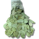 1 Pacote  200 Folhas de Eucalipto Desidratada Soltas Seca Natural Selo Convite Verde