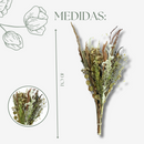 1 Mini Buquê Desidratado Em Cores Terracota 40Cm