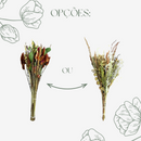 1 Mini Buquê Desidratado Em Cores Terracota 40Cm