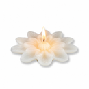 Vela Flutuante Flor De Lótus Branca Para Decoração Parafina