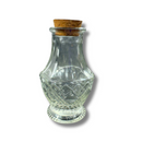 Garrafinha Triangular De Vidro Com Rolha Arranjo Floral