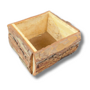 Mini Cachepot De Madeira De Pinus P Quadrado