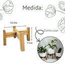 1 Tripé De Madeira P Suporte Para Vasos Planta Decoração