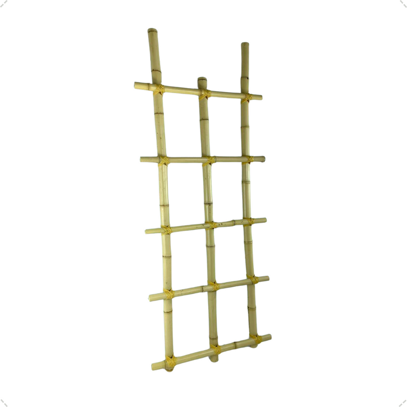 Treliça De Bambu Módulo 1 Metro Jardim Vertical Decoração Solo