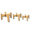 Trio De Suporte Tripé De Madeira P M G Para Vasos Decoração