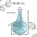 Vaso Garrafa Passione De Vidro Grande Decoração Arranjo Luxo