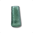 1 Vaso Garrafa De Vidro Cores Rigado Textura Vintage Arranjo Cristal