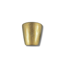 Vaso De Cerâmica Ouro Preto 15cm Furo De Drenagem Plantas