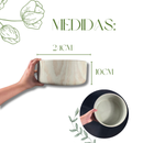 Vaso Bacia De Cerâmica Menta Marmorizado 24cm Tripé Madeira