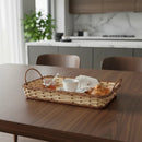 Bandeja Alça Baixa Retangular Vime Grande 8x31x43 Ref. 556