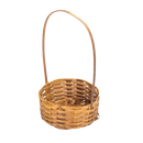 Cesta Fraldeira Bambu Redondo 35Cm Decorativo Presente