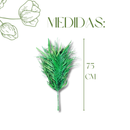 Kit 10 Folhas De Areca Verde Tingido Para Arranjos Decoração