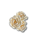 Flor De Palha De Milho Alvejada Decorativa Artesanal Unidade