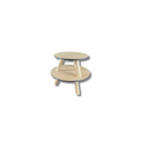 1 Tripé Suporte Para Vasos Madeira Redondo 3 Pés 20cm Decora