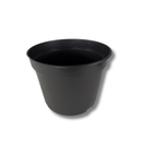 Vaso Plástico Preto Polipropileno 35cm Com Furos De Drenagem
