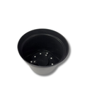 Vaso Plástico Preto Polipropileno 35cm Com Furos De Drenagem