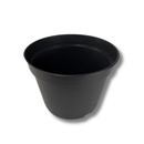 Vaso Plástico Preto Polipropileno 35cm Com Furos De Drenagem