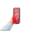 Vaso De Vidro Coração Vermelho 22cm Romântico Flores Quarto